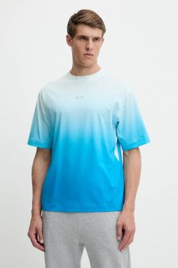 Bavlnené tričko Oakley pánske, vzorované, FOA406849