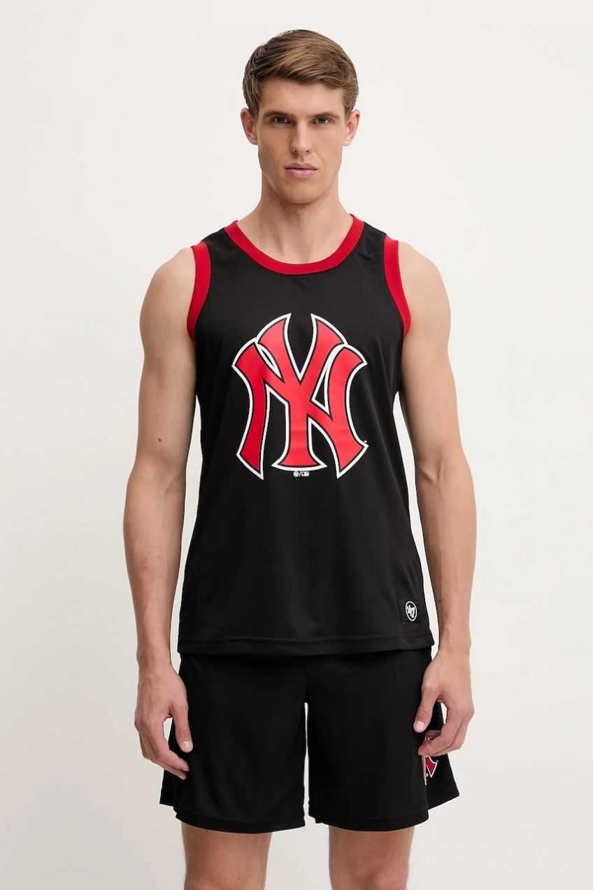 Tričko 47 brand MLB New York Yankees čierna farba, BB017PMAREX657792JK