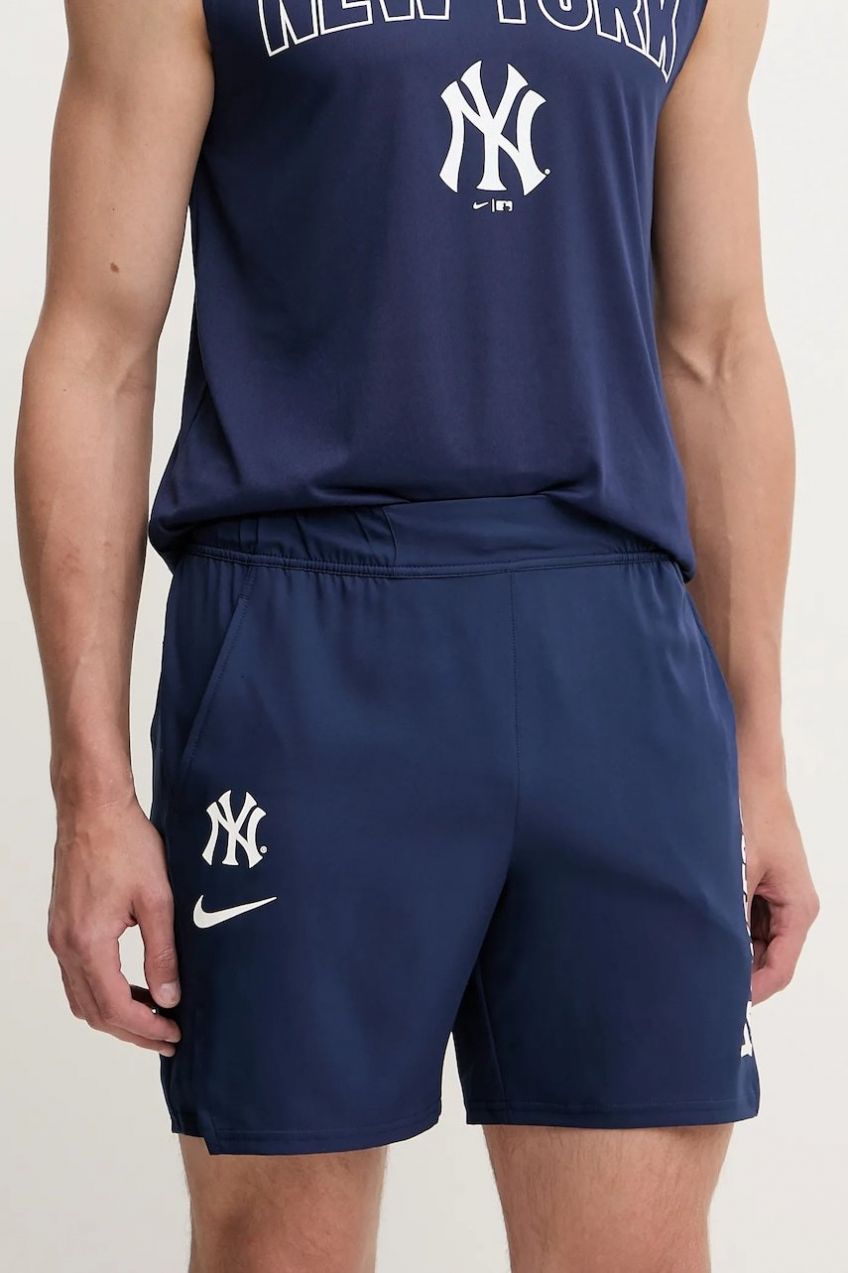 Tréningové šortky Nike New York Yankees tmavomodrá farba, 01NA-44B-NK-F0V