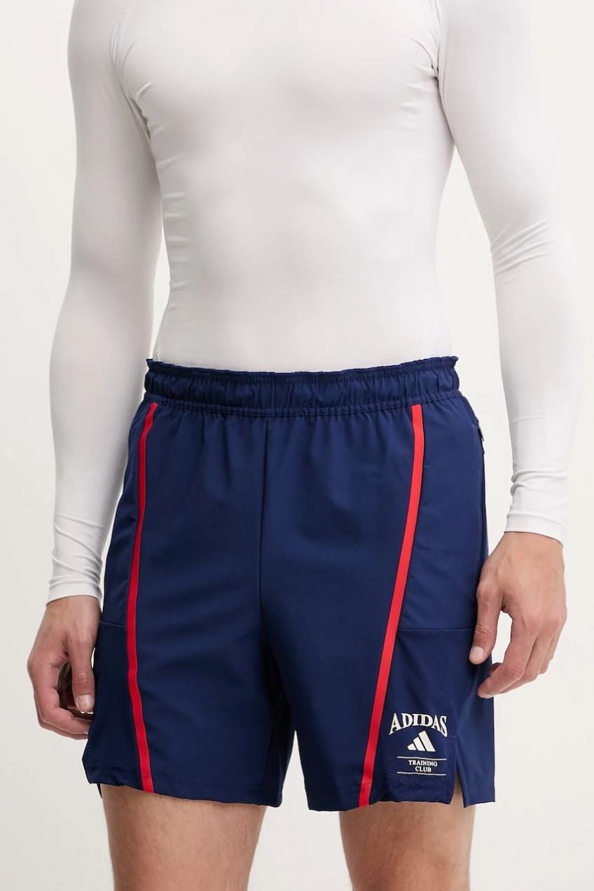 Tréningové šortky adidas Performance Designed for Training tmavomodrá farba, JE8234
