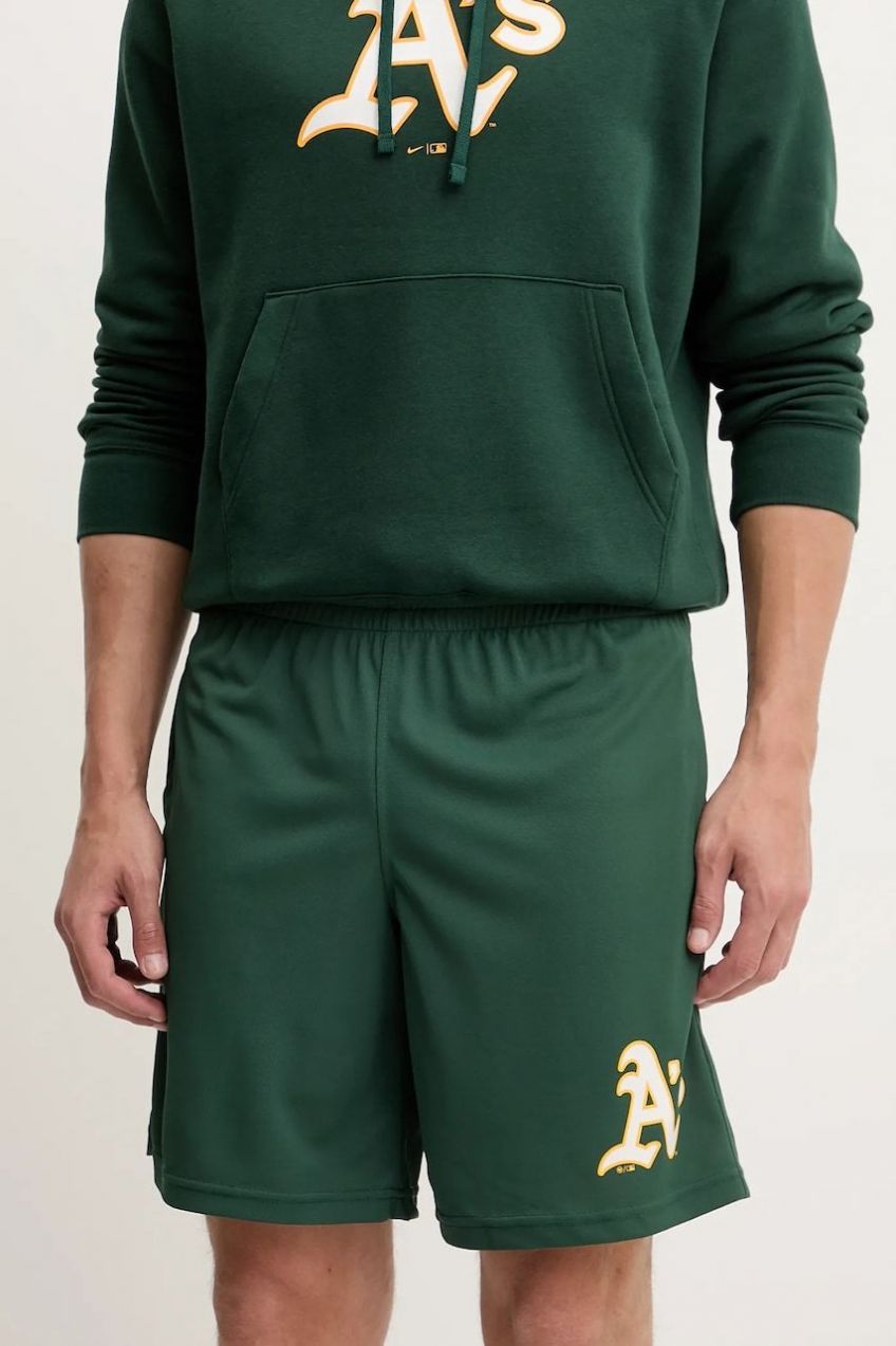 Šortky 47 brand MLB Oakland Athletics zelená farba, BB018PMXYEX657807DG
