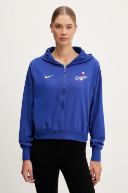 Mikina Nike Los Angeles Dodgers fialová farba, s kapucňou, s nášivkou, 035D-11TU-LD-HVV