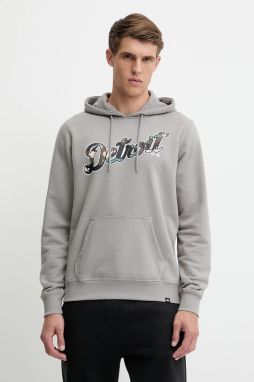Mikina 47 brand MLB Detroit Tigers šedá farba, s kapucňou, s potlačou, BB009PMLKYH646046WY