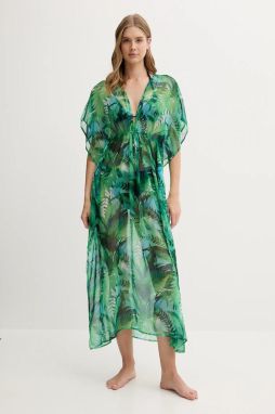 Plážové šaty Lauren Ralph Lauren zelená farba, 20523278