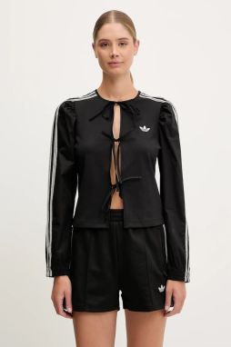Blúzka adidas Originals Blouse čierna farba, s nášivkou, KC0762