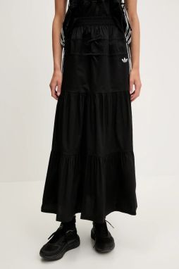 Sukňa adidas Originals Skirt čierna farba, maxi, áčkový strih, KC0767