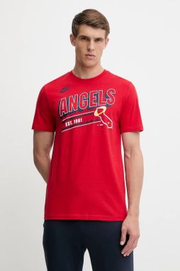 Bavlnené tričko Nike California Angels 1993-96 pánske, červená farba, s potlačou, N199-62Q-A93-CUE