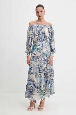 Šaty Guess JOSEE maxi, áčkový strih, W5GT16 WH9Z2