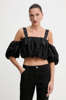 Top Pinko čierna farba, jednofarebná, 105176 A2LD