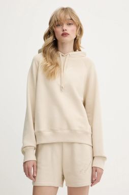 Mikina Armani Exchange béžová farba, s kapucňou, s nášivkou, XW000157 AF11852