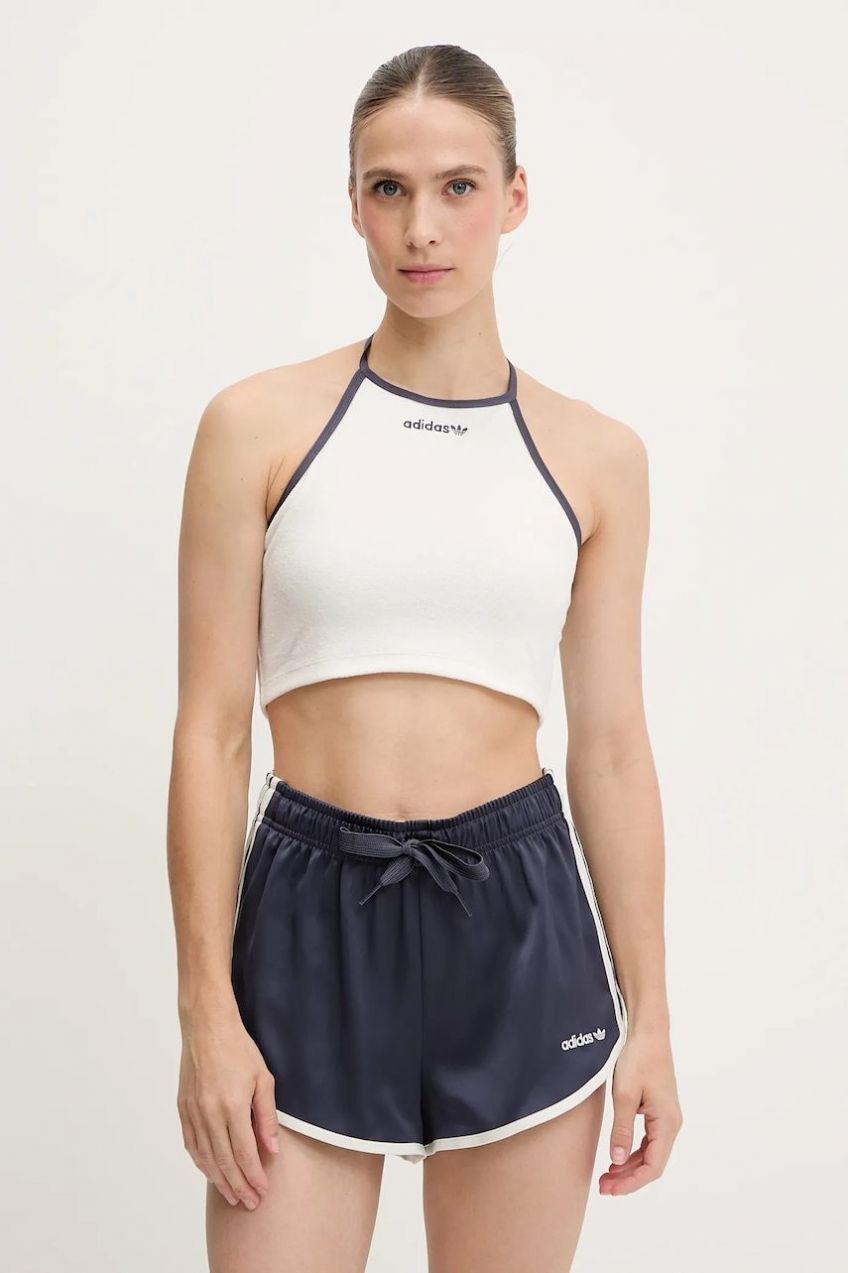 Top adidas Originals Towel Halter biela farba, JC7755