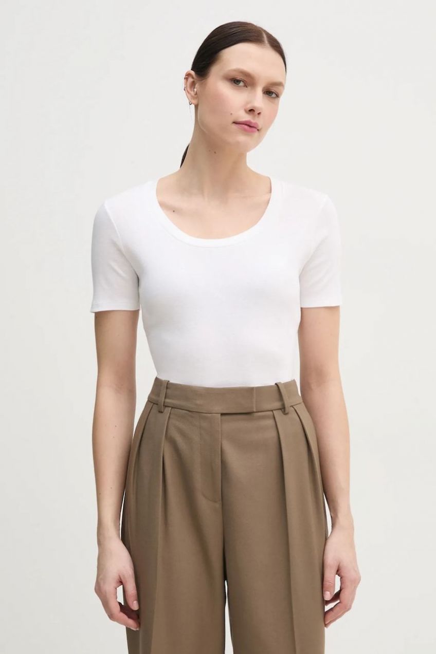 Bavlnené tričko United Colors of Benetton dámske, čierna farba, 3GA2D1066