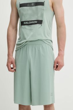 Šortky MM6 Maison Margiela x Salomon zelená farba, SH0MU0017.M35417