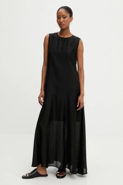 Šaty Answear Lab čierna farba, maxi, oversize