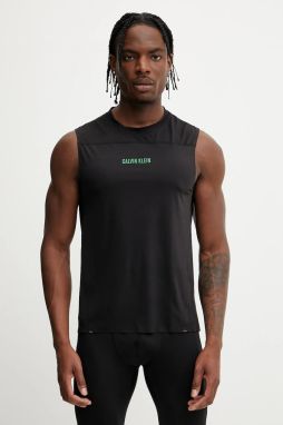 Tréningové tričko Calvin Klein Performance čierna farba, LVGMS5K187
