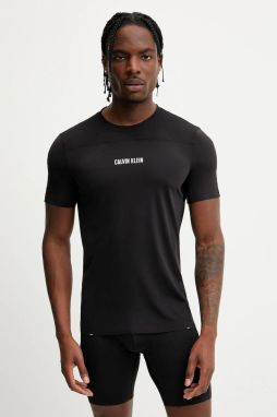 Tréningové tričko Calvin Klein Performance čierna farba, s potlačou, LVGMS5K188