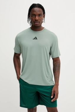 Tréningové tričko adidas Performance Designed for Training zelená farba, jednofarebné, JI8187
