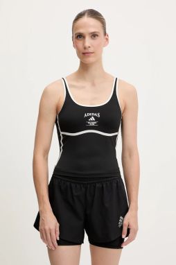 Tréningový top adidas Performance Heritage čierna farba, JG6154