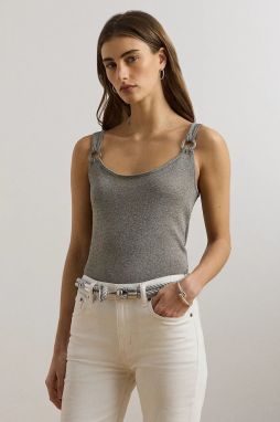 Top Lauren Ralph Lauren strieborná farba, 200P01519