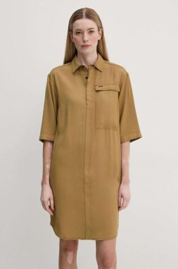 Šaty G-Star béžová farba, mini, oversize, D25245-D714