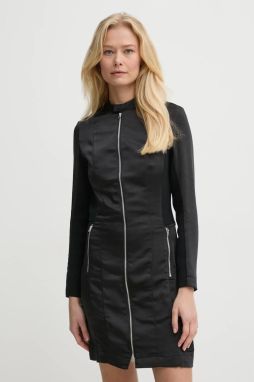 Šaty G-Star čierna farba, mini, priliehavá, D25449-D414