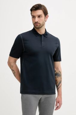Polo tričko BOSS pánske, tmavomodrá farba, jednofarebné, 50543387