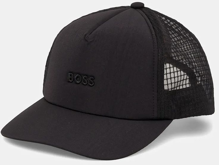 Šiltovka BOSS Orange čierna farba, s nášivkou, 50539472