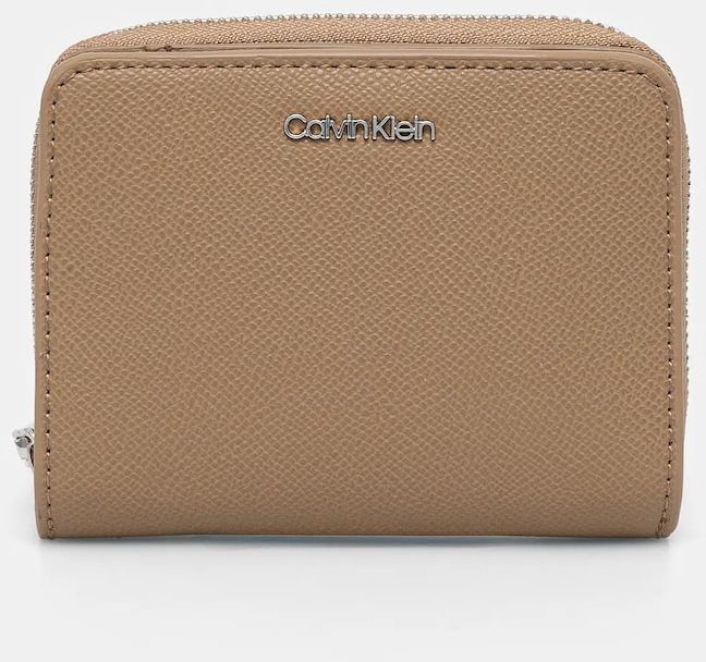 Peňaženka Calvin Klein dámska, béžová farba, K60K612831
