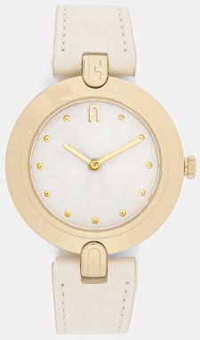 Hodinky Furla FURLA HERITAGE dámske, béžová farba, WW00002011L2
