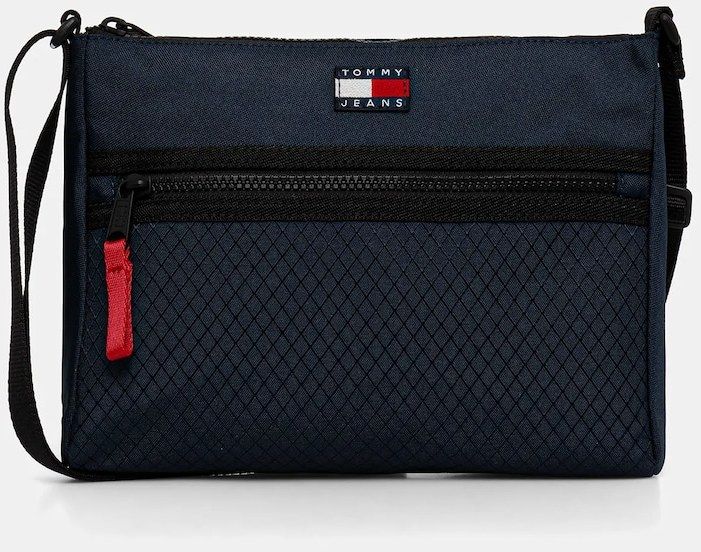 Malá taška Tommy Jeans tmavomodrá farba, AM0AM13398