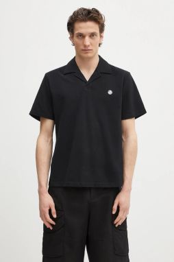 Bavlnené polo tričko AMBUSH Polo Shirt čierna farba, jednofarebné, 12115323