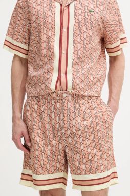 Šortky Lacoste oranžová farba, GH9928