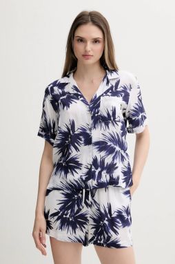 Pyžamo Dkny dámske, tmavomodrá farba, YI90052