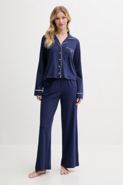 Pyžamo Polo Ralph Lauren dámske, tmavomodrá farba, 4P0229