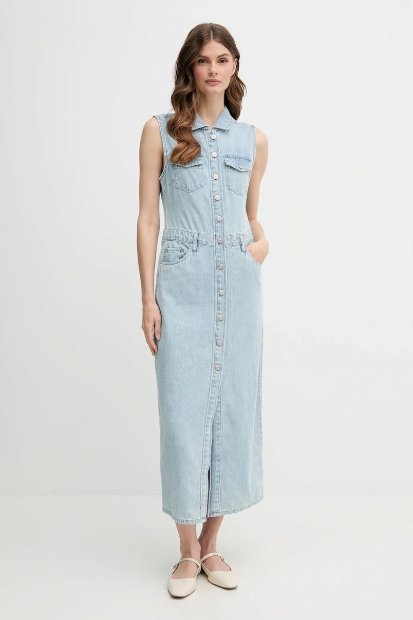 Šaty Dkny maxi, rovný strih, DJ5D9058