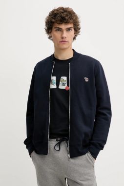 Bavlnená mikina PS Paul Smith tmavomodrá farba, jednofarebná, M2R-258S-KZEBRA