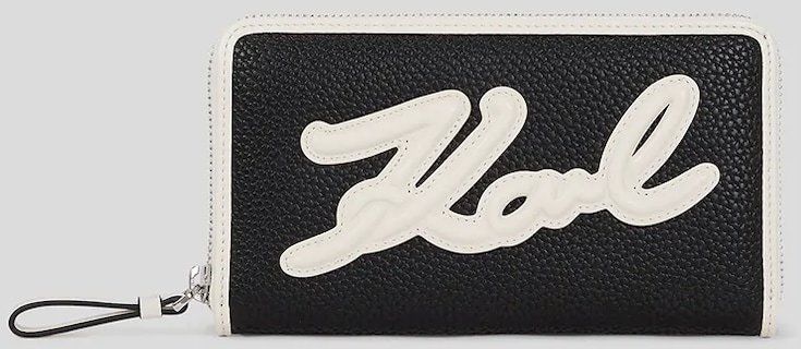Peňaženka Karl Lagerfeld dámska, čierna farba, A3W32024
