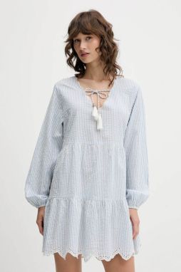 Bavlnené šaty Superdry mini, áčkový strih, W8011914A-2U7