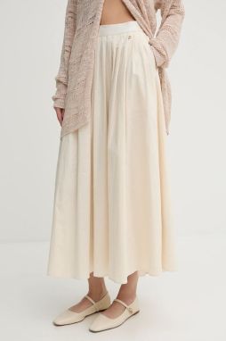 Sukňa Pedro del Hierro béžová farba, maxi, áčkový strih, 7599300