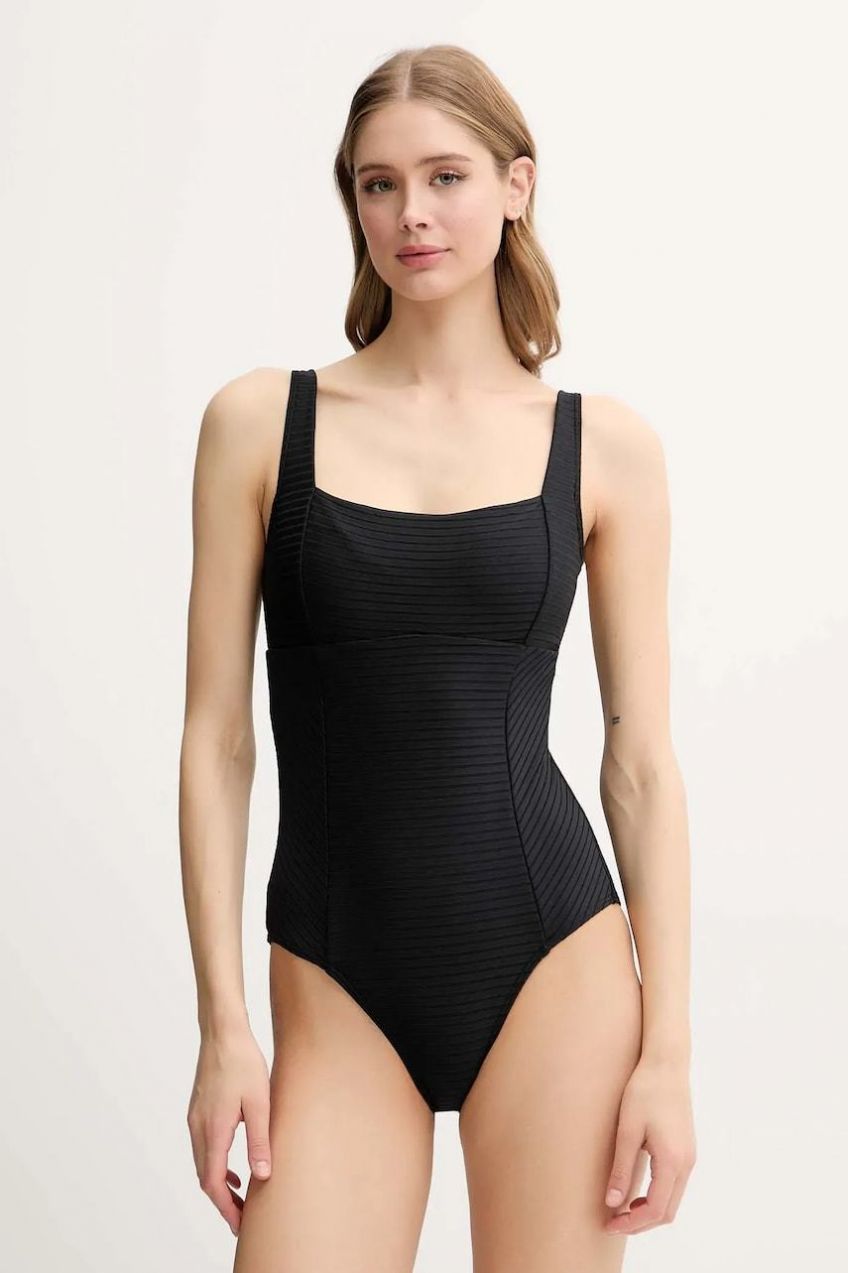 Jednodielne plavky Rip Curl čierna farba, jemne vystužený košík, 0AYWSW