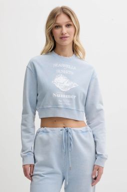 Bavlnená mikina Moschino Jeans s potlačou, 1701 3730