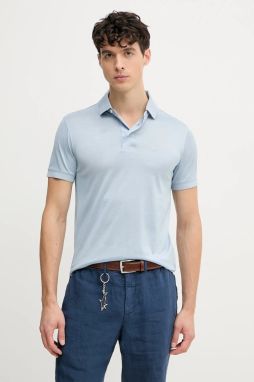 Polo tričko Emporio Armani pánsky, jednofarebný