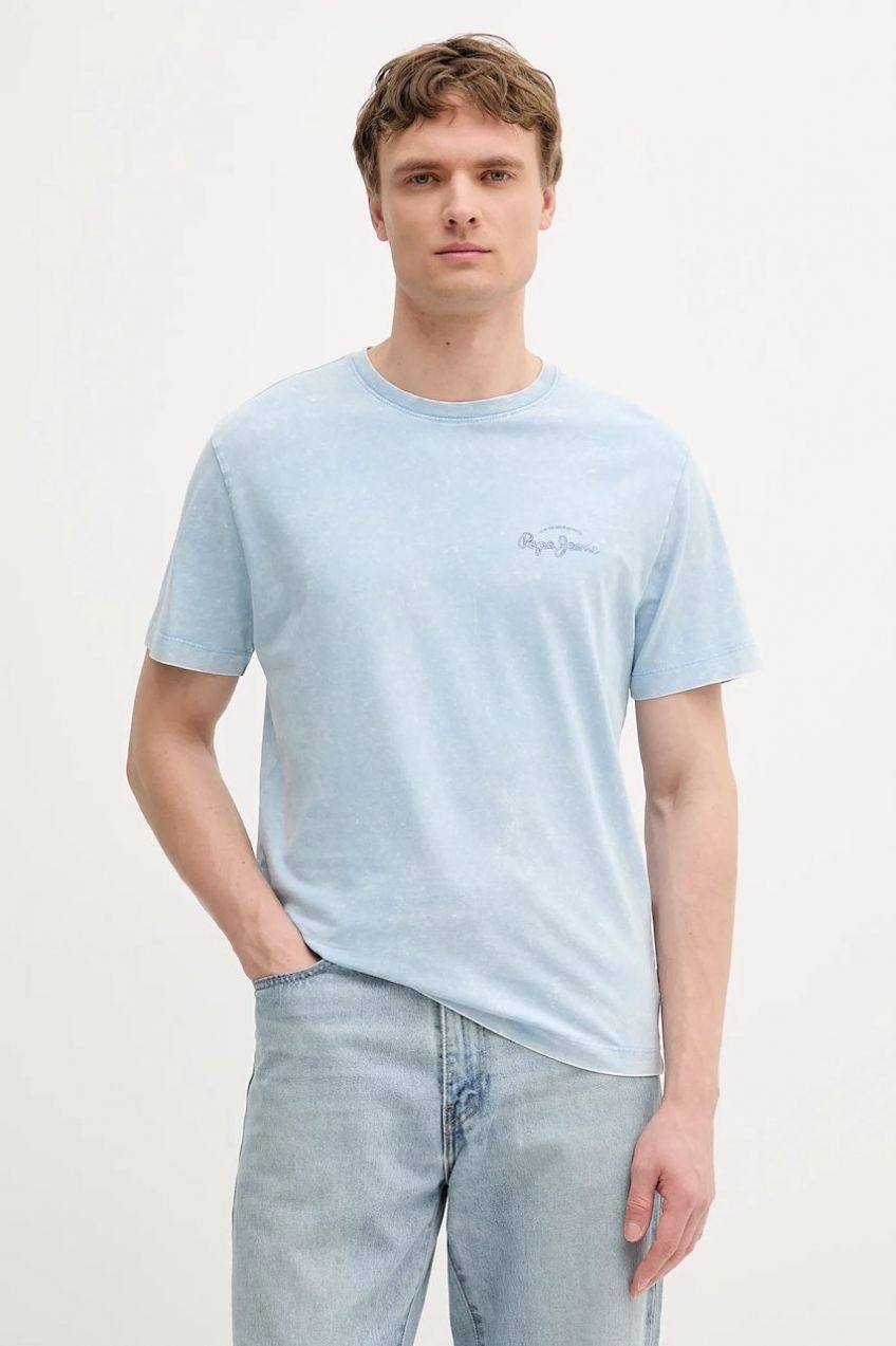 Bavlnené tričko Pepe Jeans pánske, vzorované, PM509960