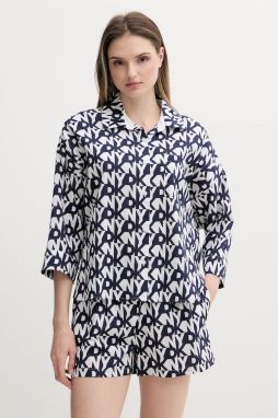 Pyžamo Dkny dámske, tmavomodrá farba, YI80048