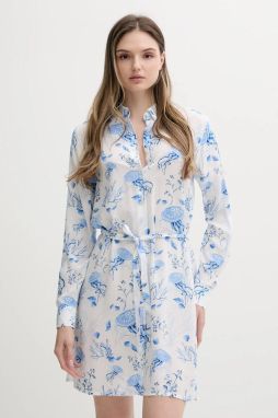 Plážové šaty Vilebrequin FLORENCE biela farba, FNCCX426
