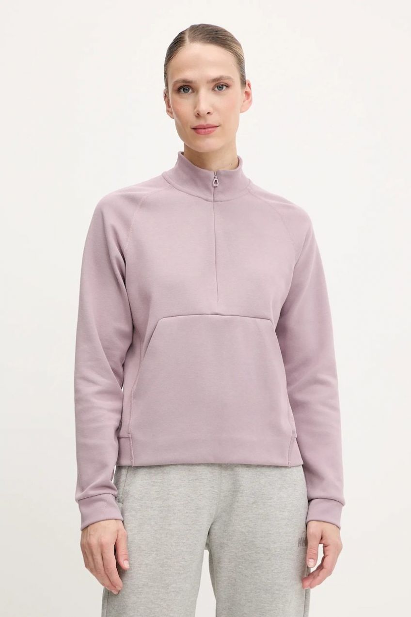 Outdoorová mikina Helly Hansen TECH SWEAT ružová farba, jednofarebná, 34501