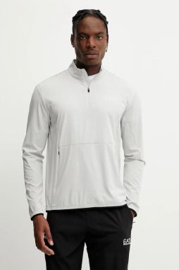 Tréningová mikina EA7 Emporio Armani šedá farba, jednofarebná, AF13137.7M000070