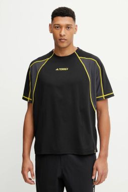 Športové tričko adidas TERREX x National Geographic čierna farba, jednofarebné, JP1299