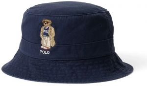 Bavlnený klobúk Polo Ralph Lauren Loft Bucket tmavomodrá farba, bavlnený, 710972685