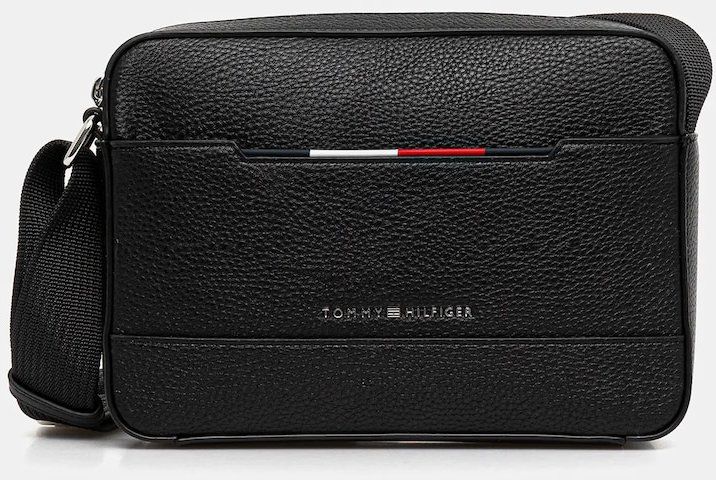 Malá taška Tommy Hilfiger čierna farba, AM0AM13489